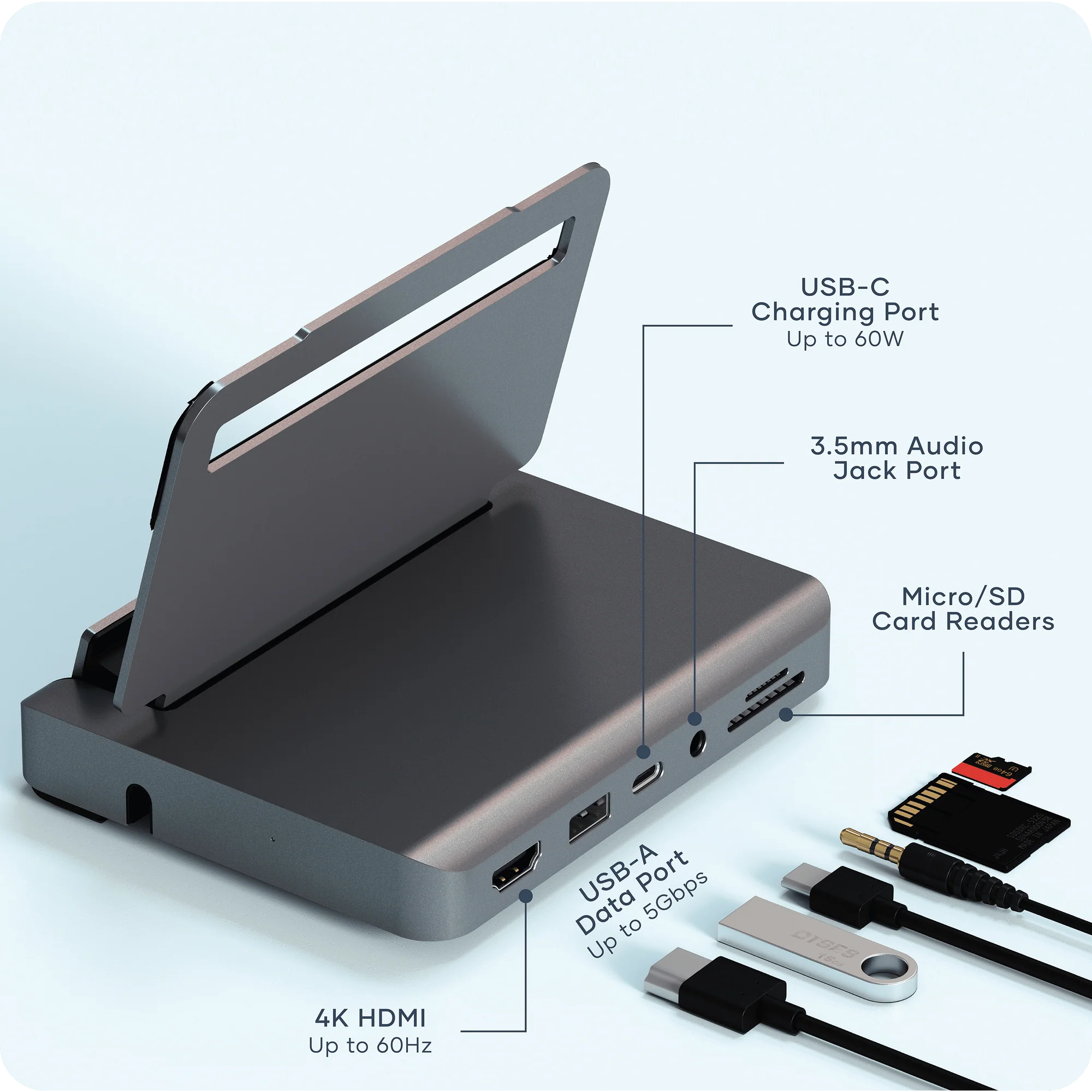 Satechi Aluminum Stand Hub pour iPad Pro - 2