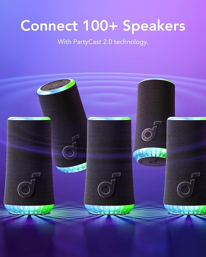 Soundcore Glow – Enceinte Bluetooth Portable 360° avec Light Show - Image 4