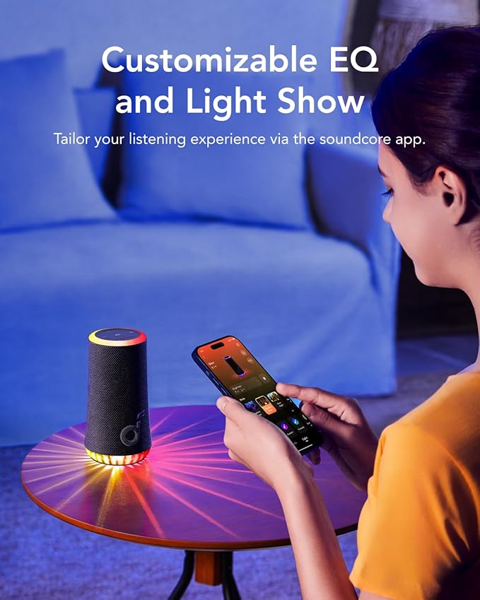 Soundcore Glow – Enceinte Bluetooth Portable 360° avec Light Show - 2